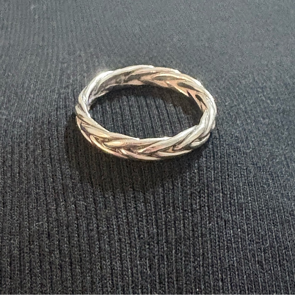 925 Sterling Silver Braided Ring